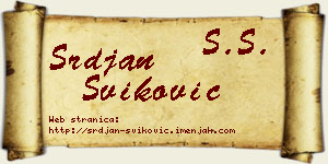 Srđan Šviković vizit kartica